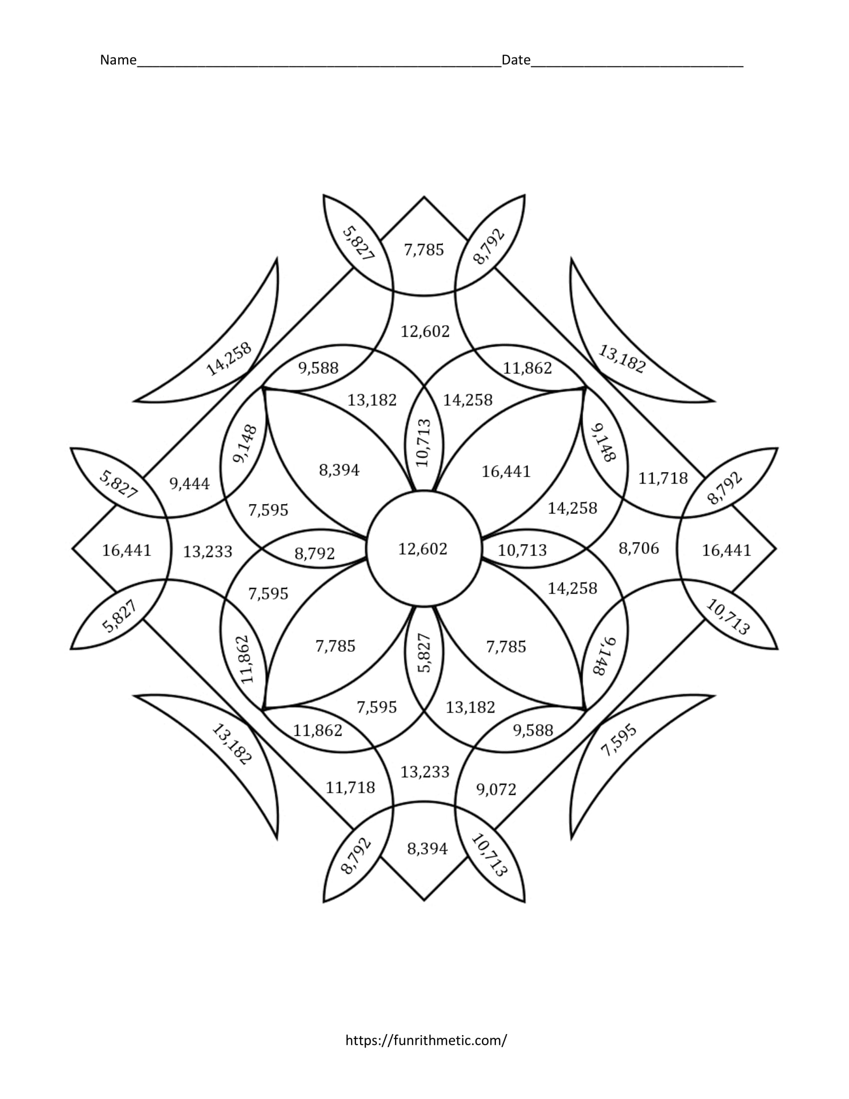 4-digit addition color by number-3