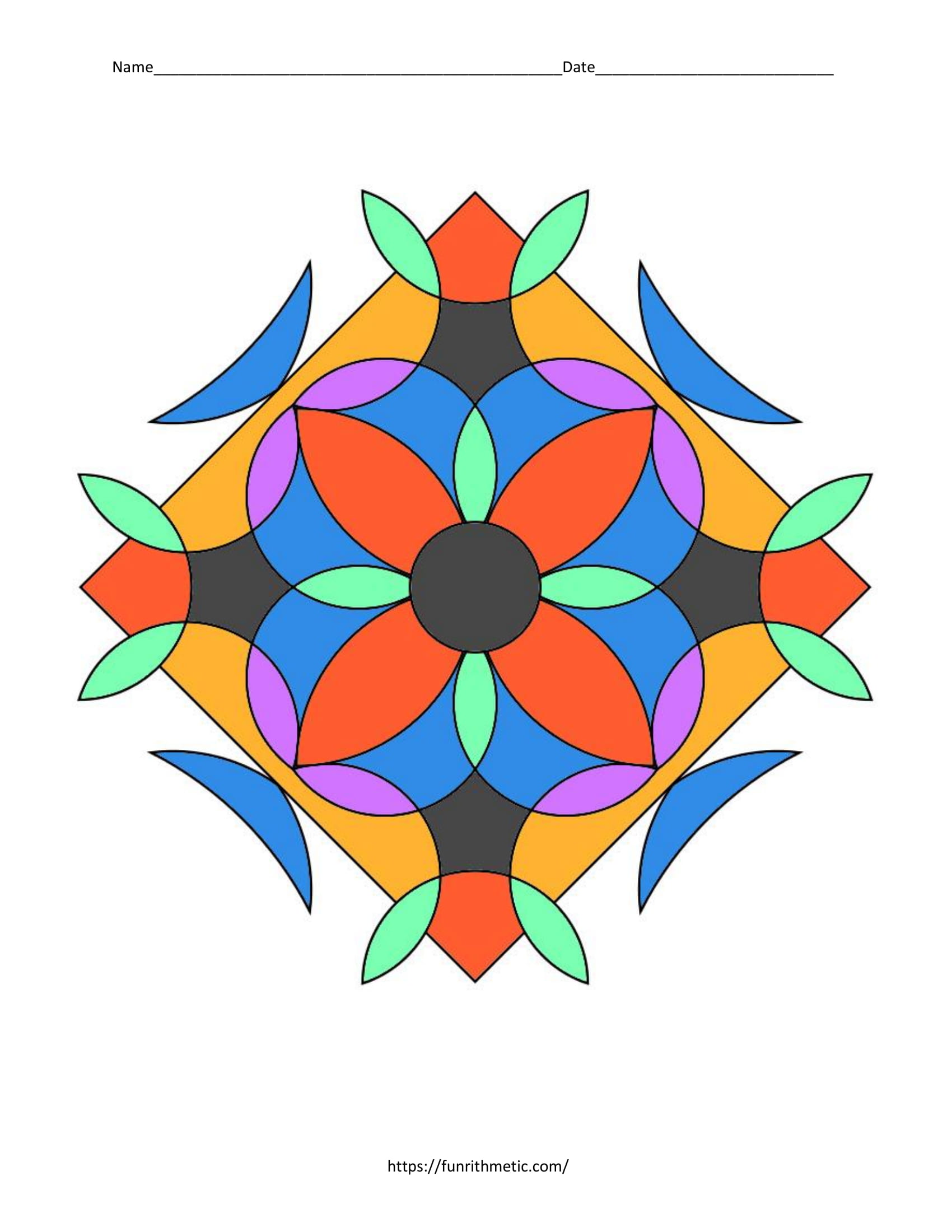 4-digit addition color by number-5