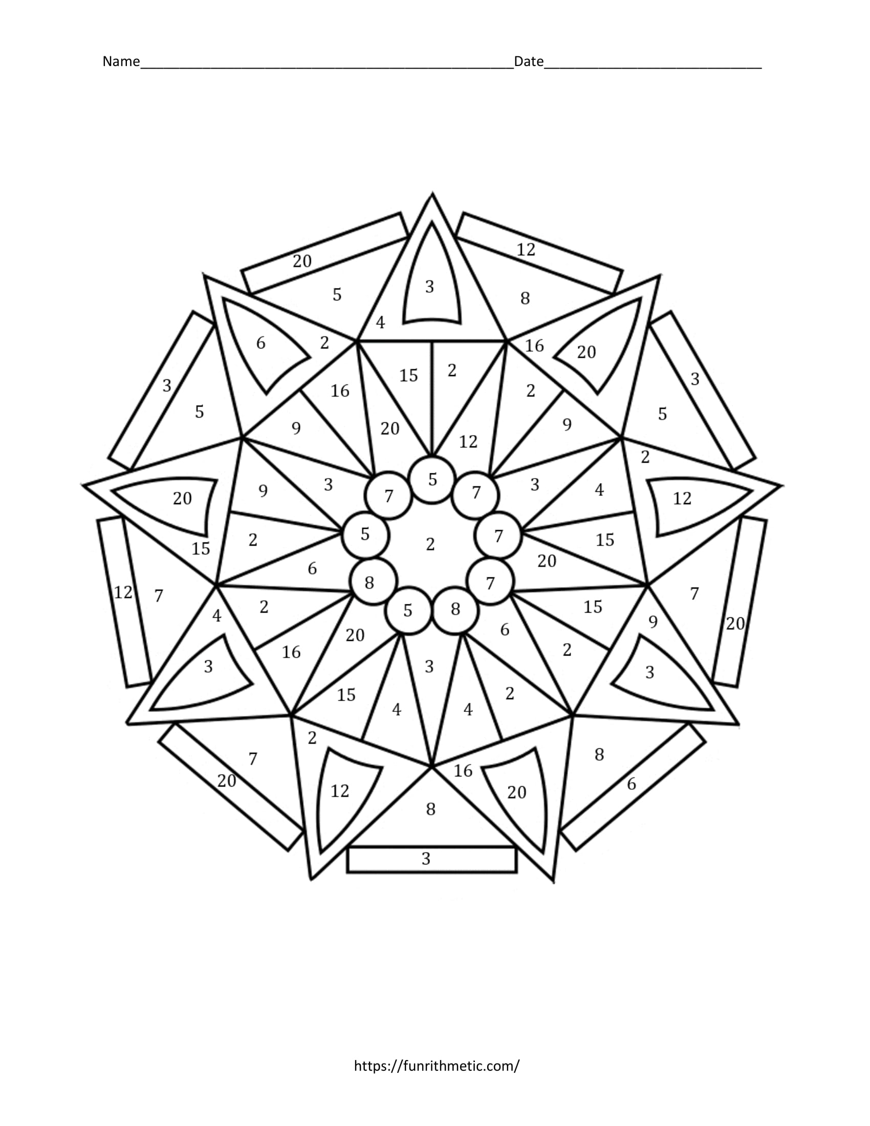 GCF Color by Number-3