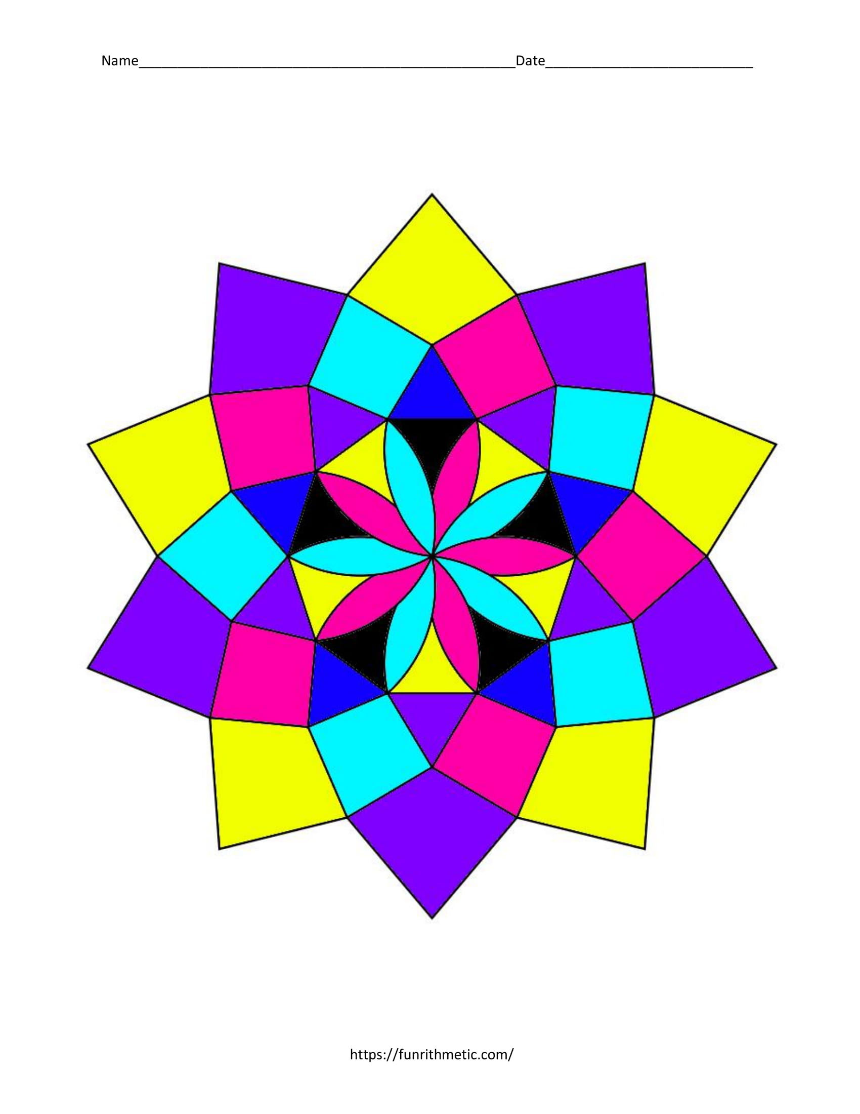 Properties of Hyperbolas Color by Number-5