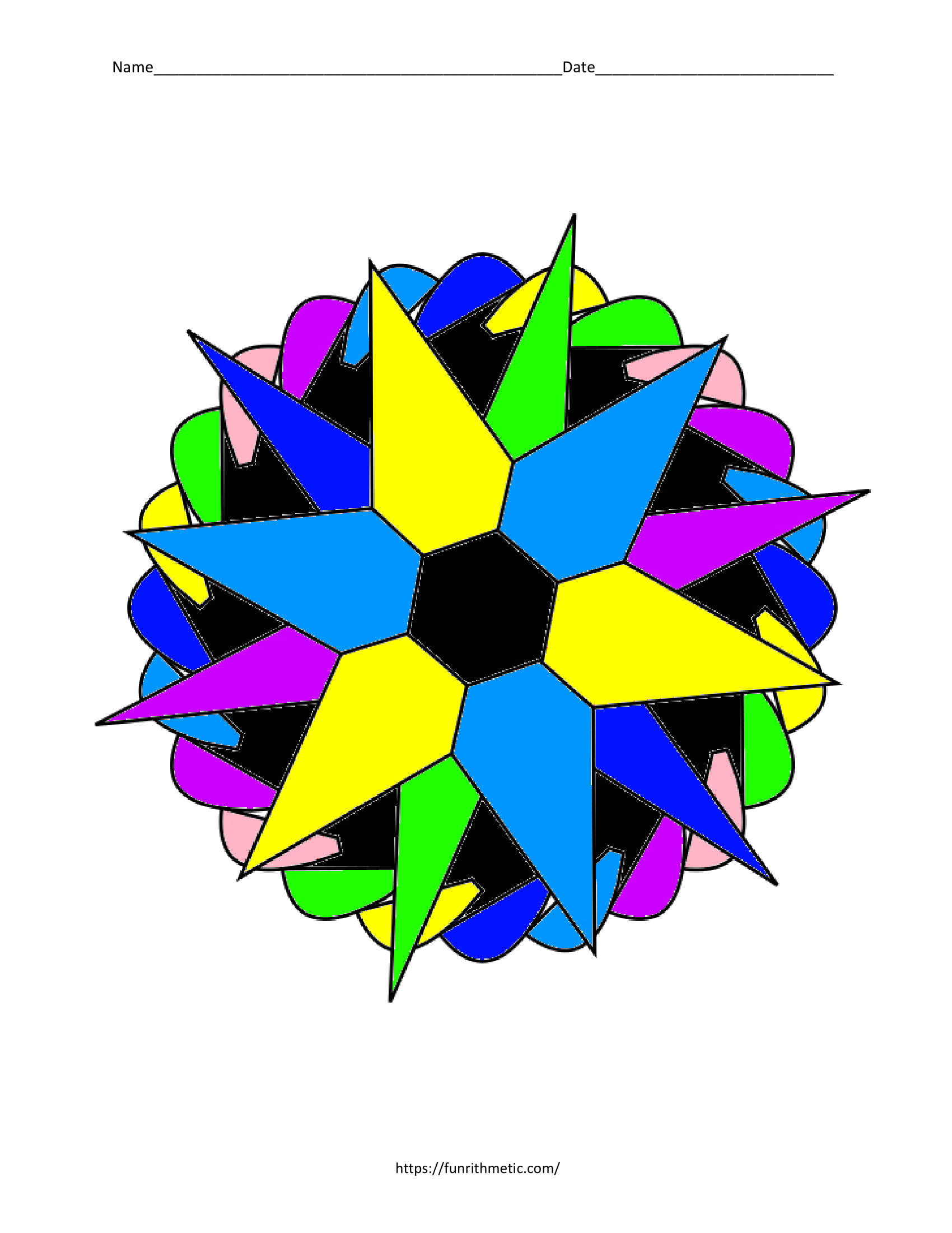 Simplifying Radicals Color by Number-5