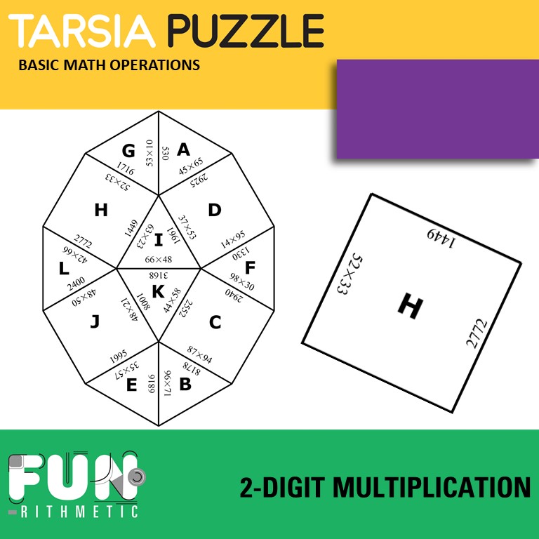 2-digit multiplication puzzle 2-digit multiplication puzzle