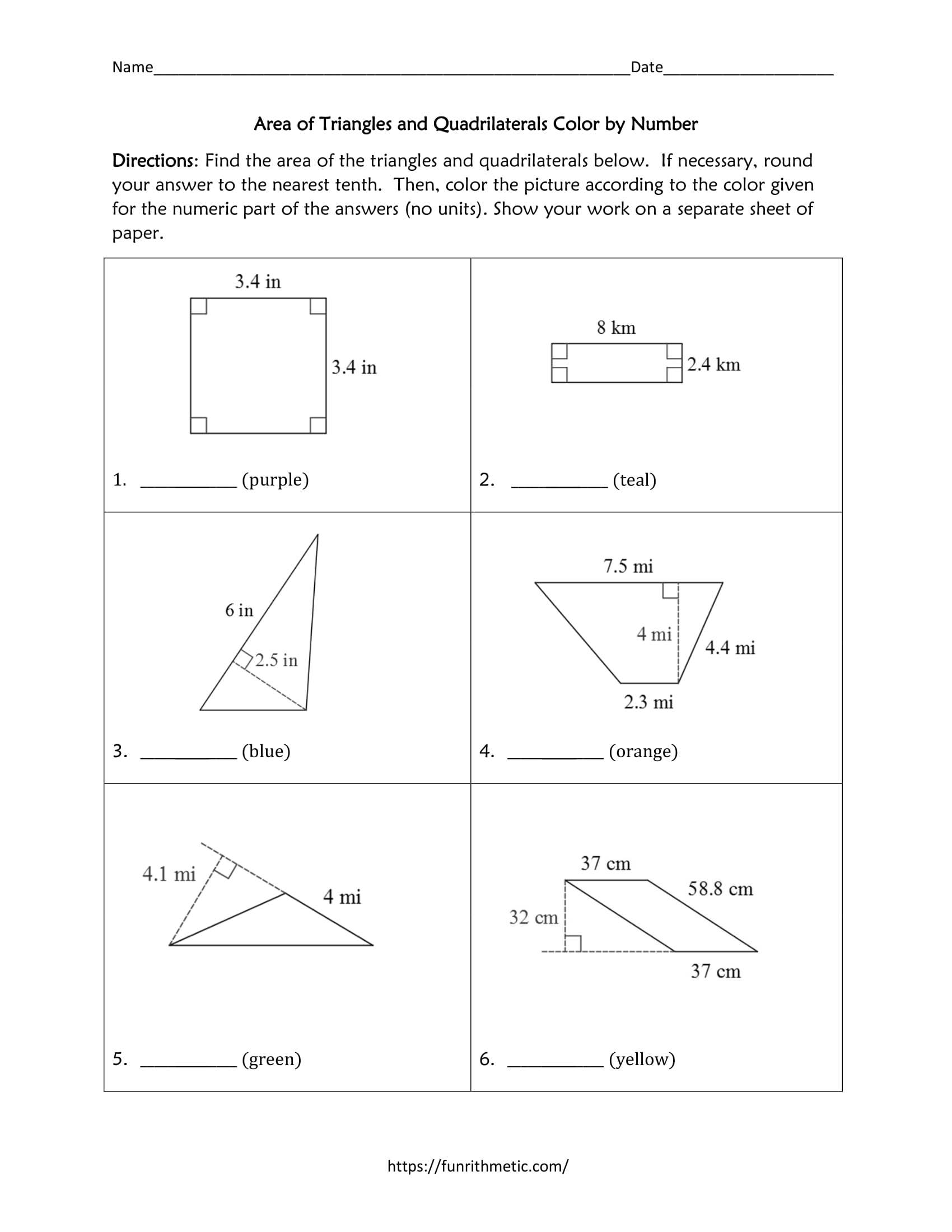 area of triangles and quadrilaterals area of triangles and quadrilaterals