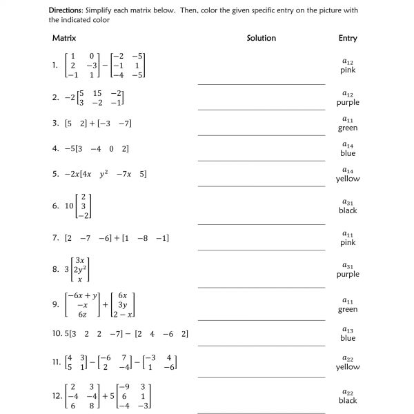 Basic Matrix Operations