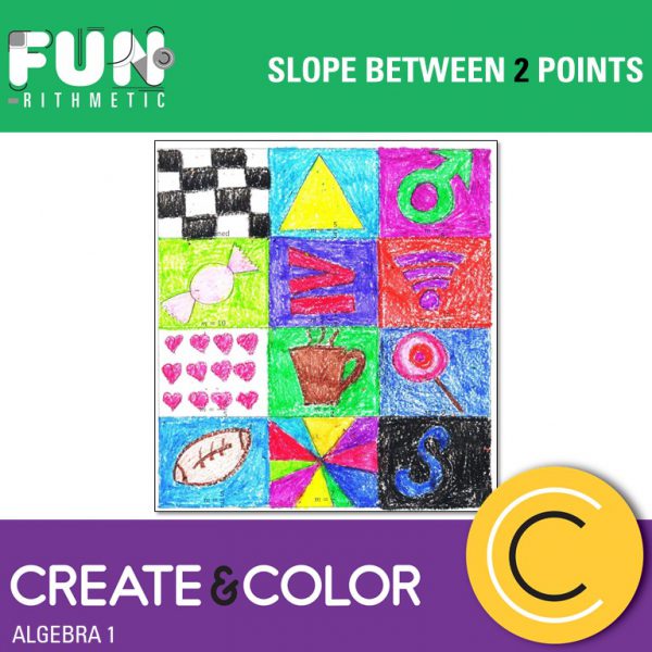 Finding Slope Using 2 Points Create and Color