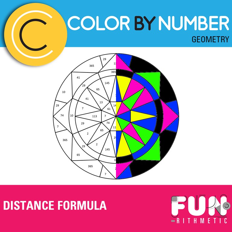 Slide70 distance formula coloring activity