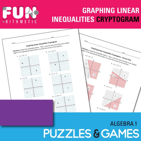 graphing linear inequalities worksheet