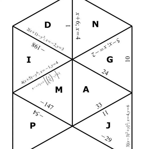 evaluating variable expressions puzzle
