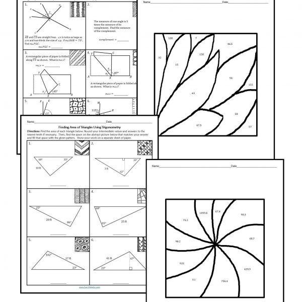 geometry worksheets zen math