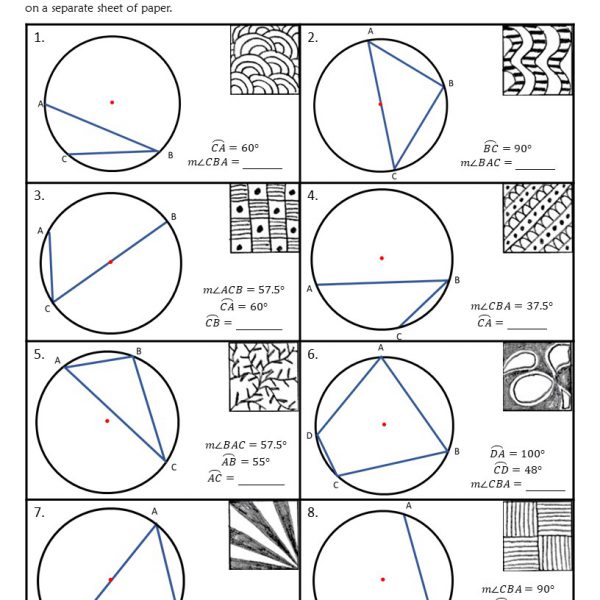 inscribed angles zen math