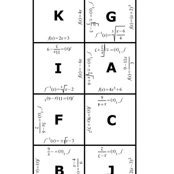 inverses of functions puzzle